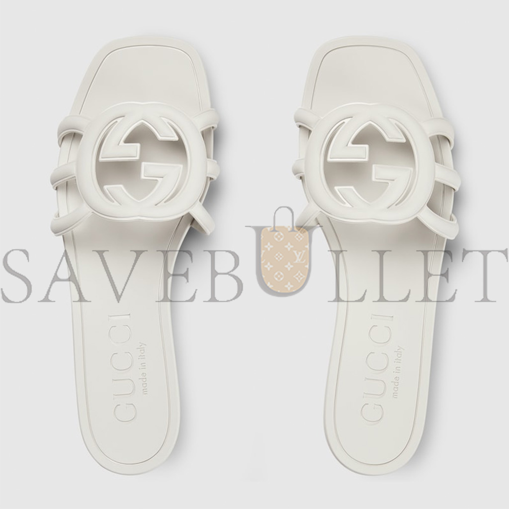 GUCCI WOMEN'S INTERLOCKING G SLIDE SANDAL 780307